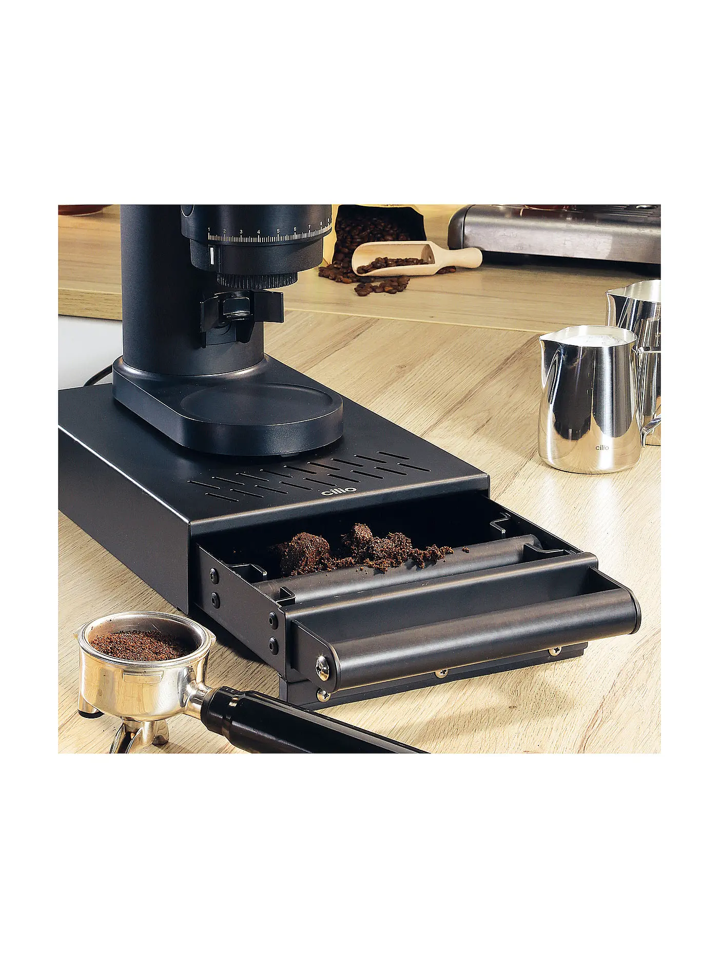 CILIO | Sudschublade BARISTA Edelst. Schwarz | 